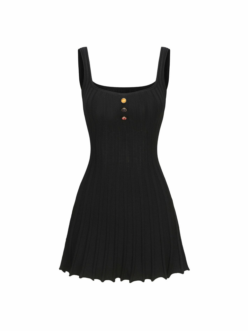 Janelle Knit Dress: Black Mini Dress for Date Night | Nana Jacqueline