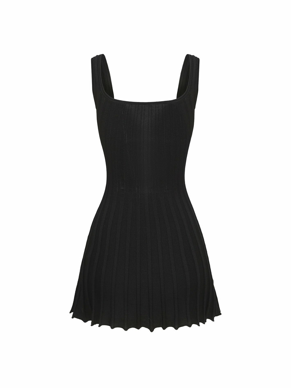 Janelle Knit Dress: Black Mini Dress for Date Night | Nana Jacqueline