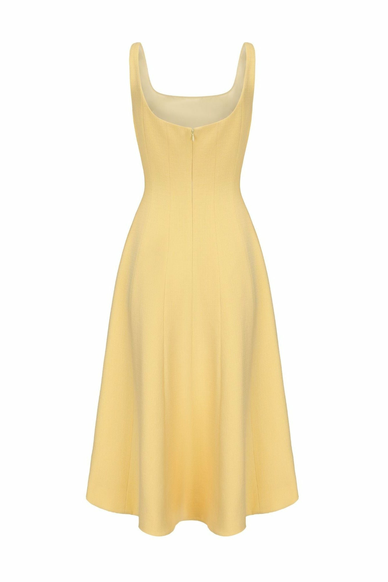 Josephine Dress: Yellow Midi Dress for Garden Party | Nana Jacqueline
