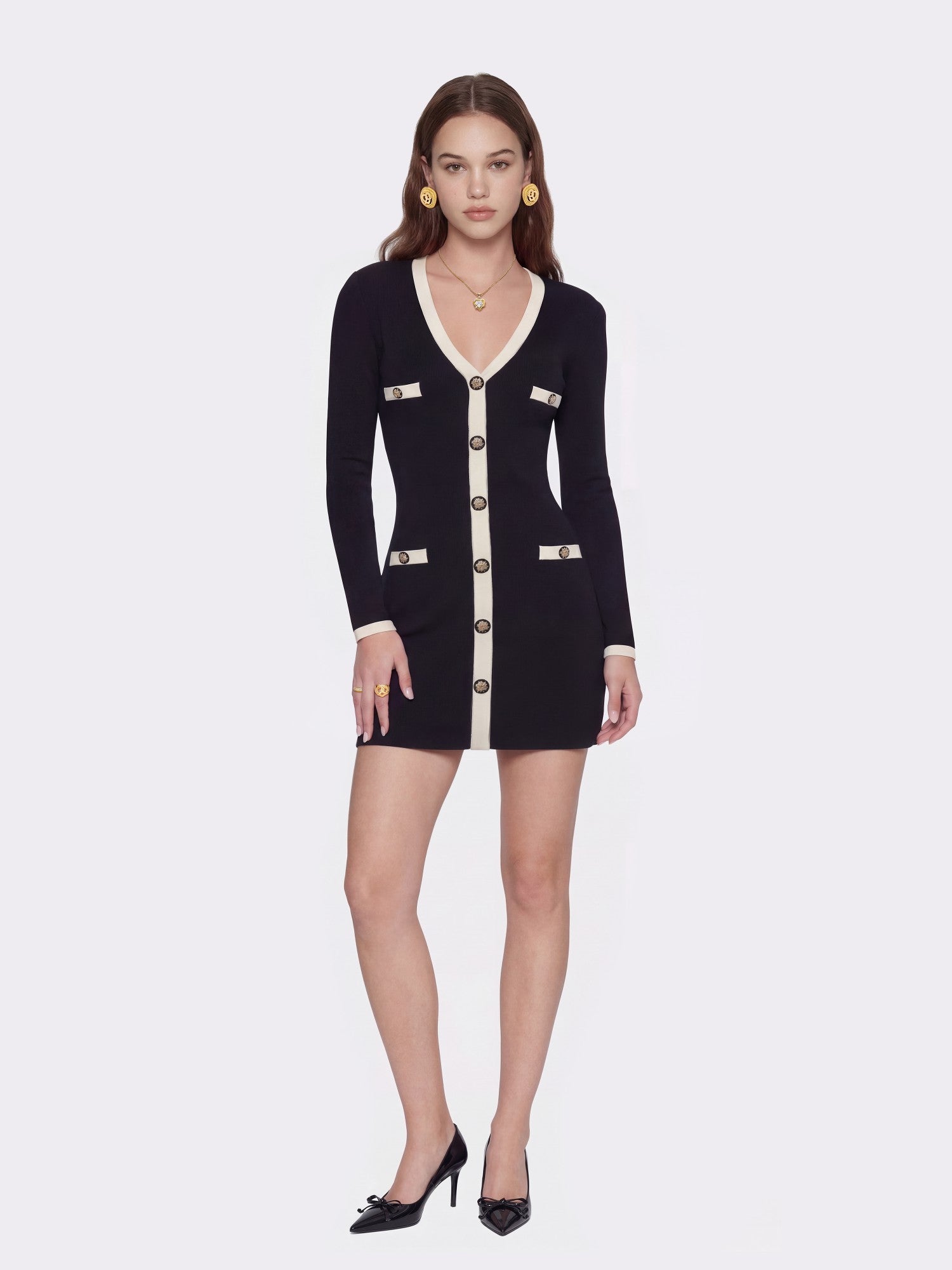 Yvette Dress: Black Mini Dress for Date Night | Nana Jacqueline