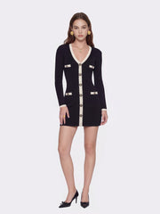 Yvette Dress: Black Mini Dress for Date Night | Nana Jacqueline