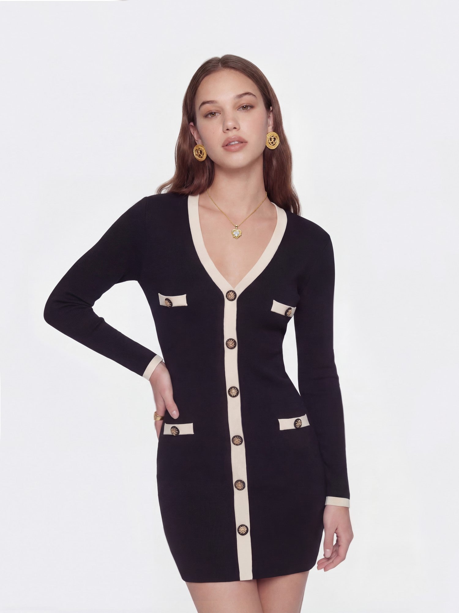 Yvette Dress: Black Mini Dress for Date Night | Nana Jacqueline