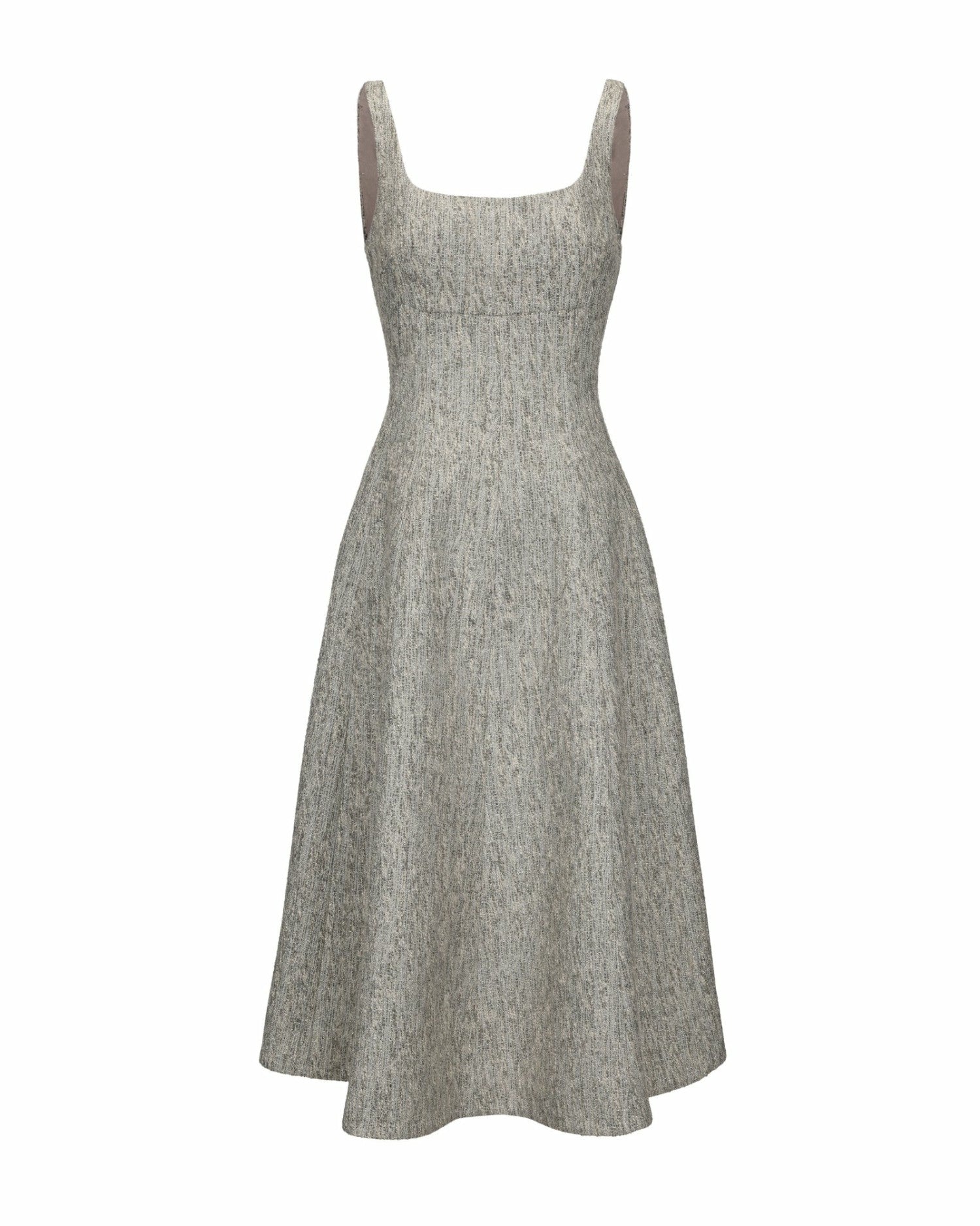 Josephine Dress: Gray Midi Dress for Garden Party | Nana Jacqueline