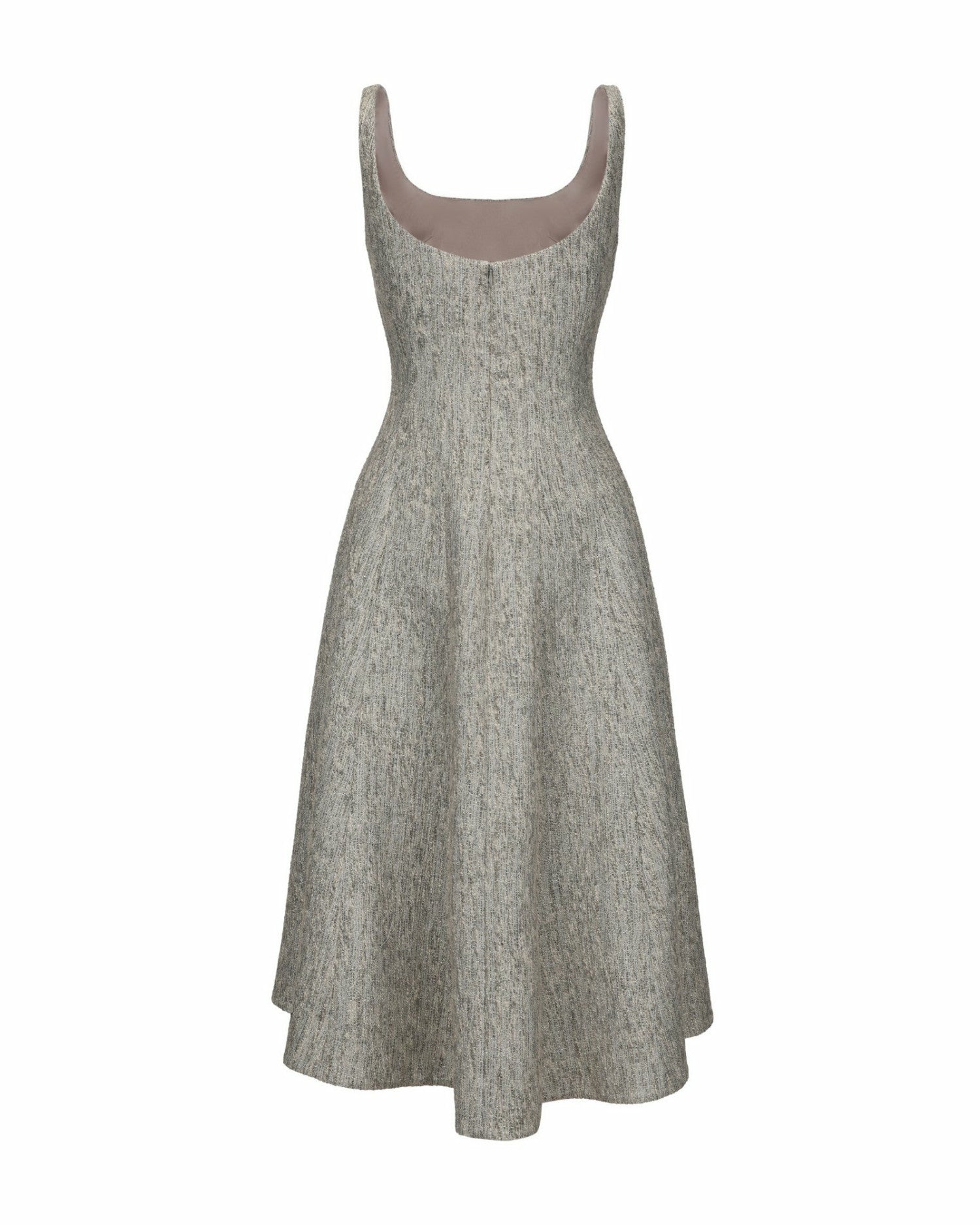 Josephine Dress: Gray Midi Dress for Garden Party | Nana Jacqueline