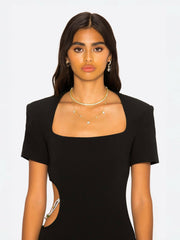 Zoe Dress: Black Maxi Dress for Cocktail Party | Nana Jacqueline