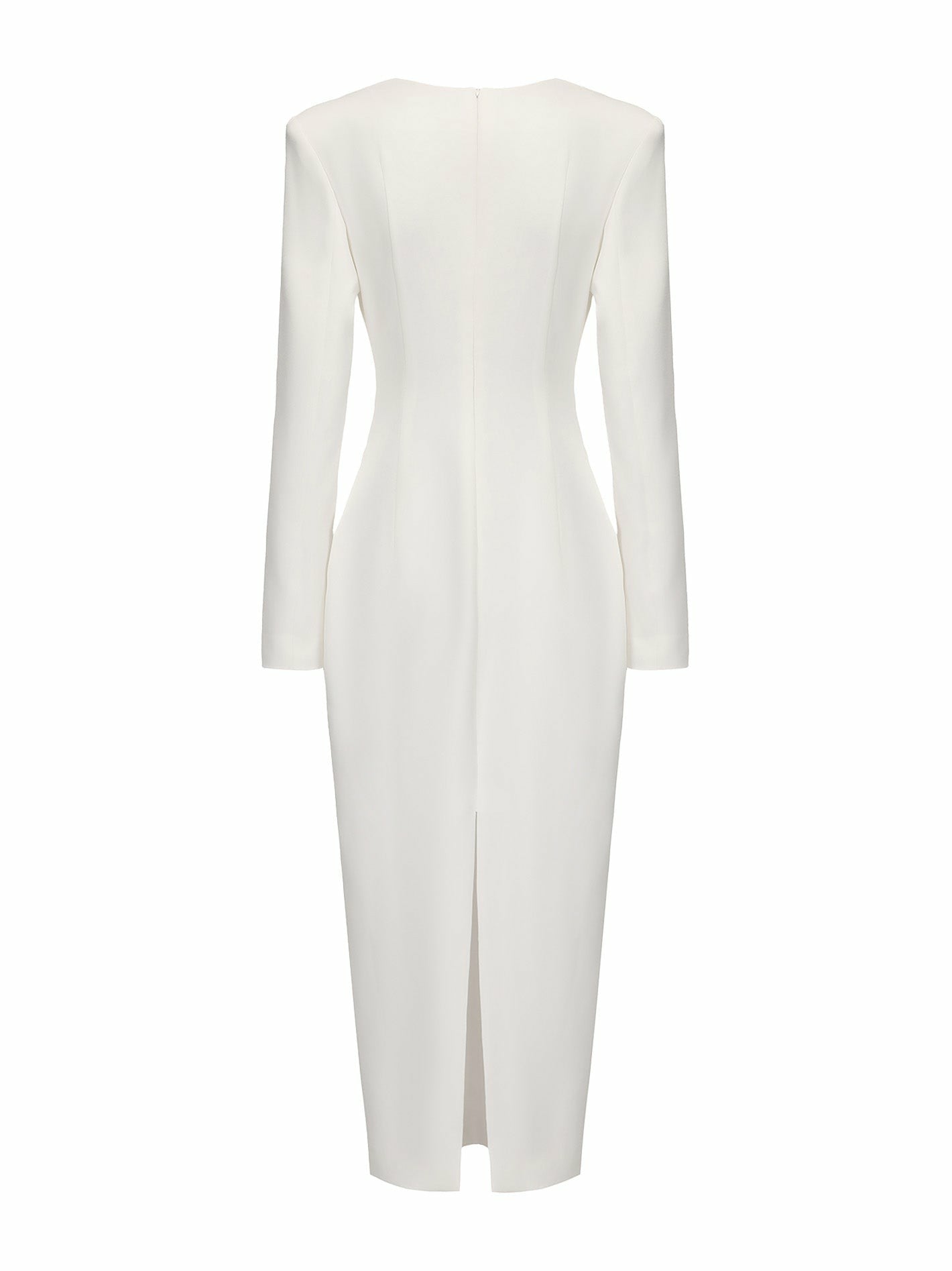 Ellie Bow Dress: White Midi Dress for Rehearsal Dinner | Nana Jacqueline