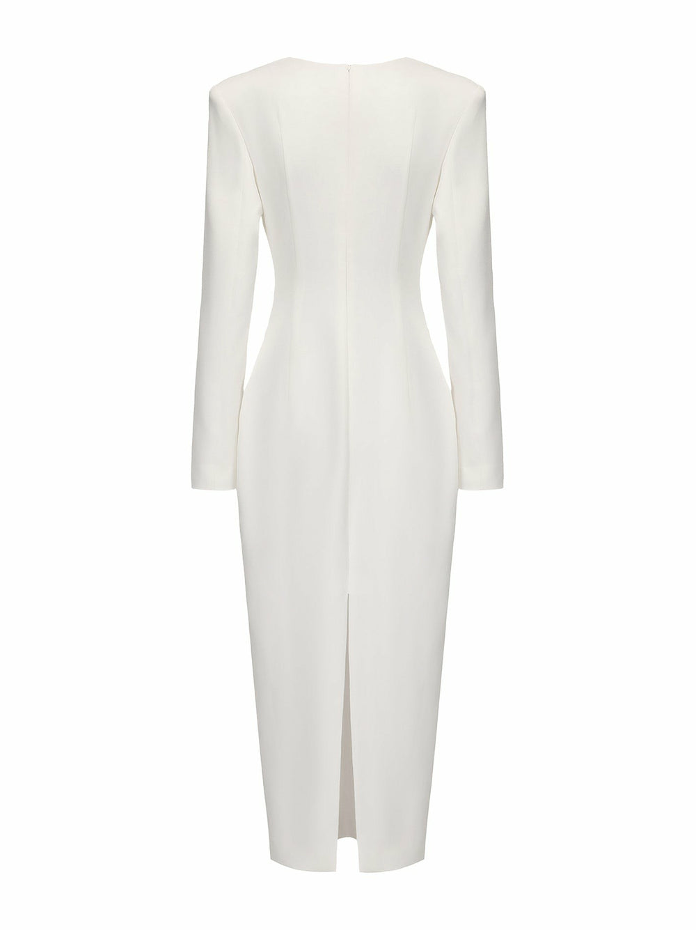 Ellie Bow Dress: White Midi Dress for Rehearsal Dinner | Nana Jacqueline