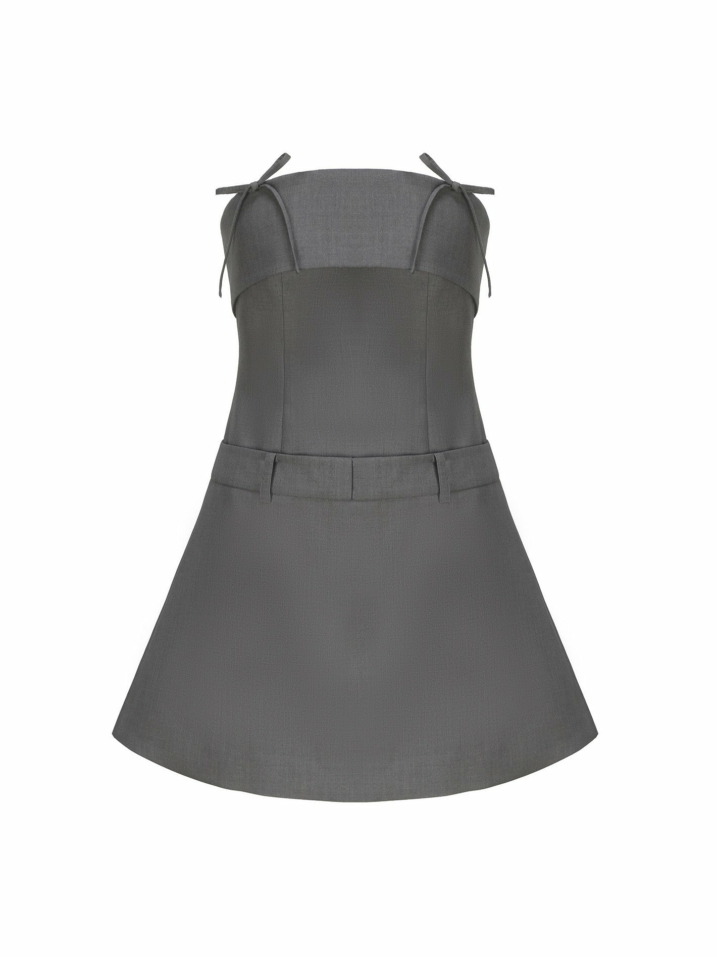 Ashley Dress: Grey Mini Dress for Date Night | Nana Jacqueline
