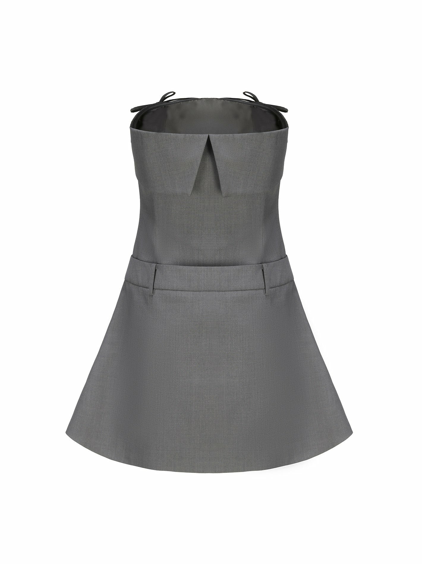 Ashley Dress: Grey Mini Dress for Date Night | Nana Jacqueline