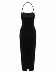 Serena Dress: Black Midi Dress for Cocktail Party | Nana Jacqueline