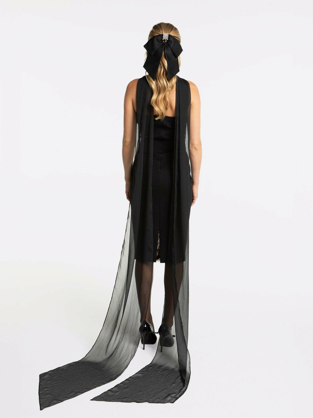 Elsa Lace Dress: Black Midi Dress for Cocktail Party | Nana Jacqueline