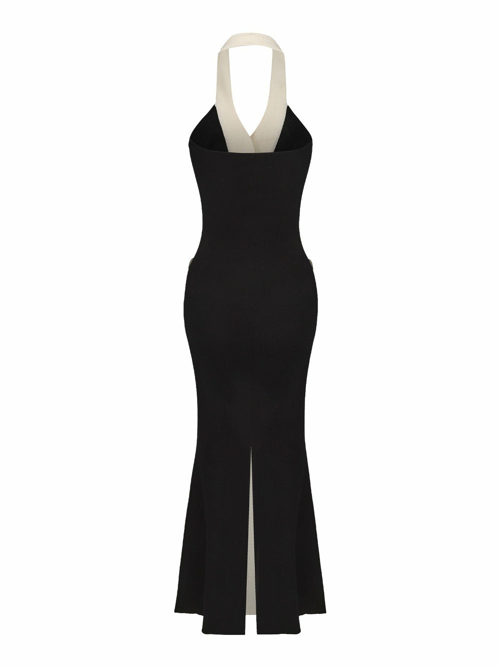 Regina Knit Dress: Black Maxi Dress for Cocktail Party | Nana Jacqueline