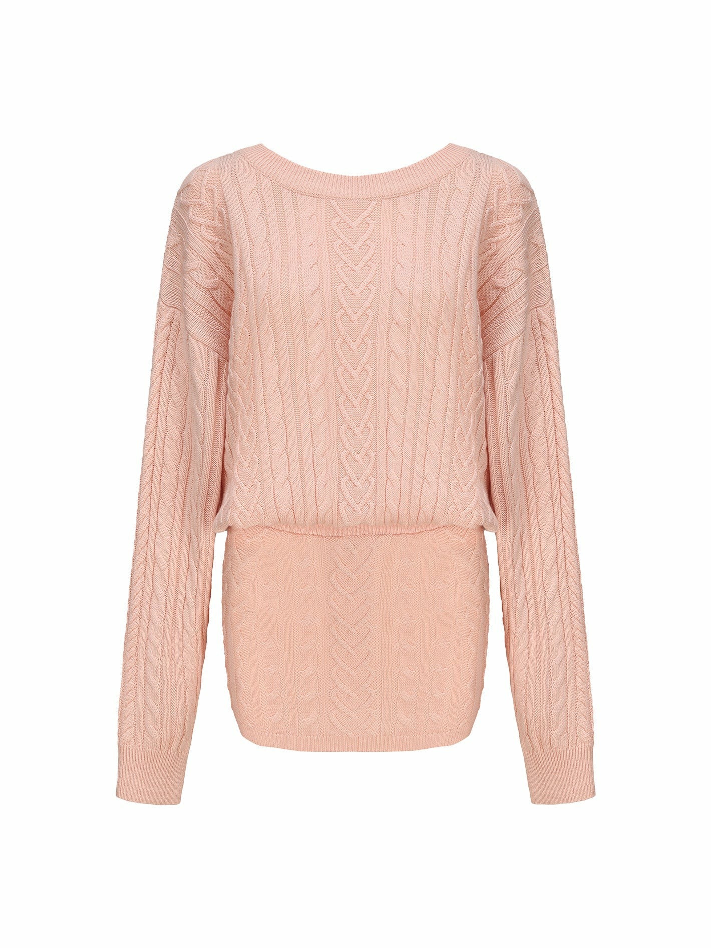Kendall Knit Dress: Peach Knit Dress for Brunch | Nana Jacqueline