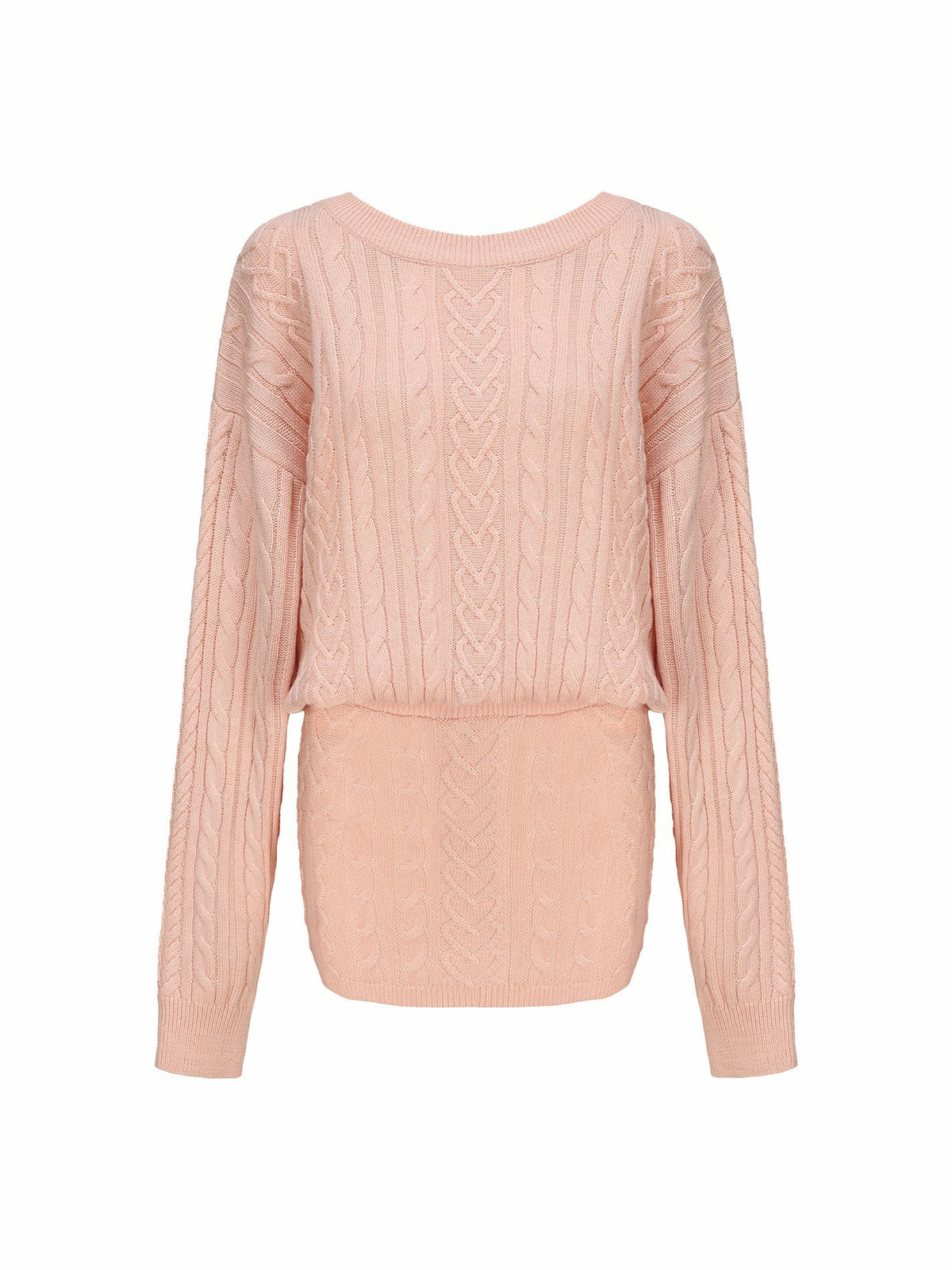 Kendall Knit Dress: Peach Knit Dress for Brunch | Nana Jacqueline
