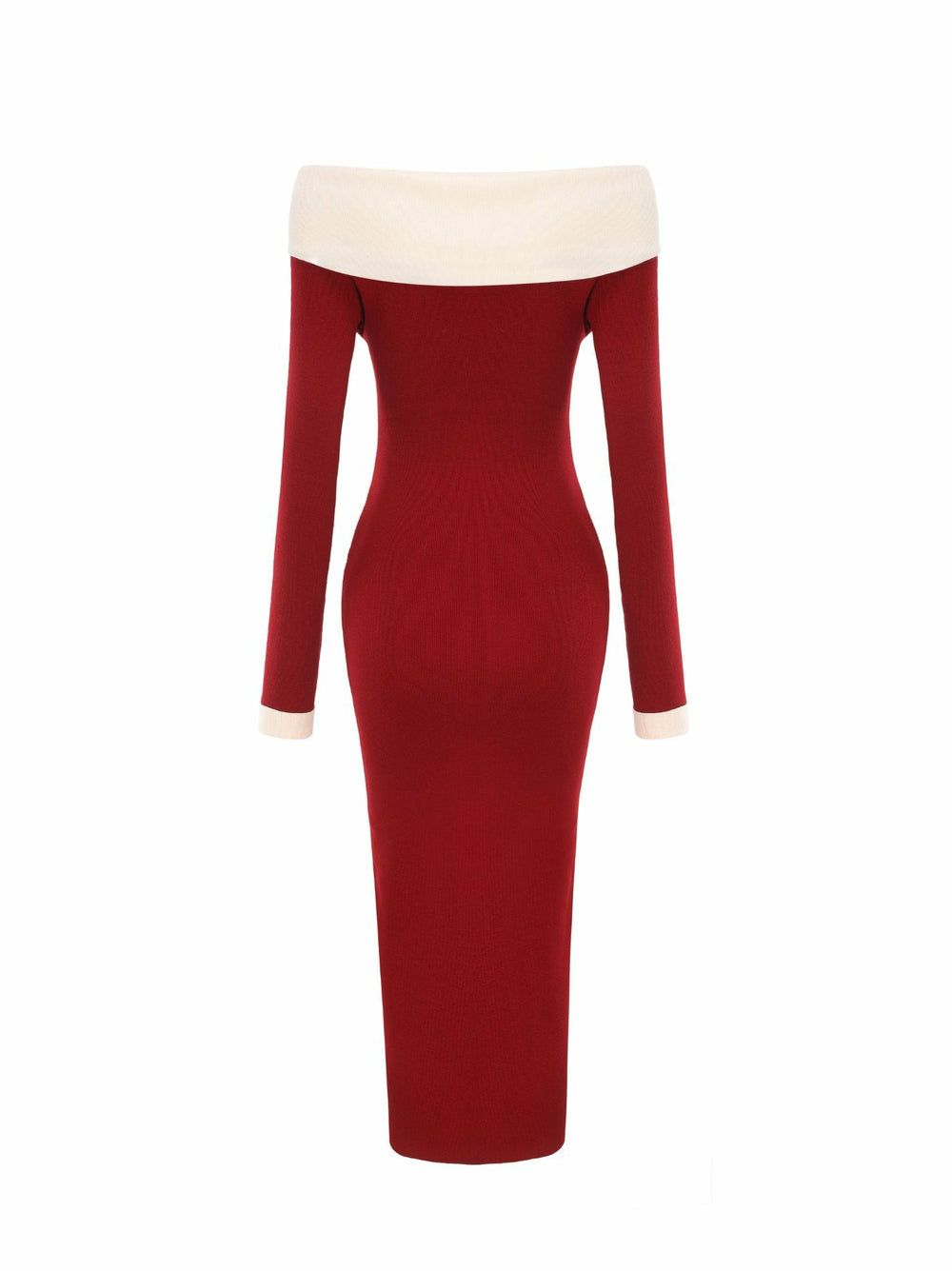 Annie Knit Dress: Red Midi Dress for Date Night | Nana Jacqueline