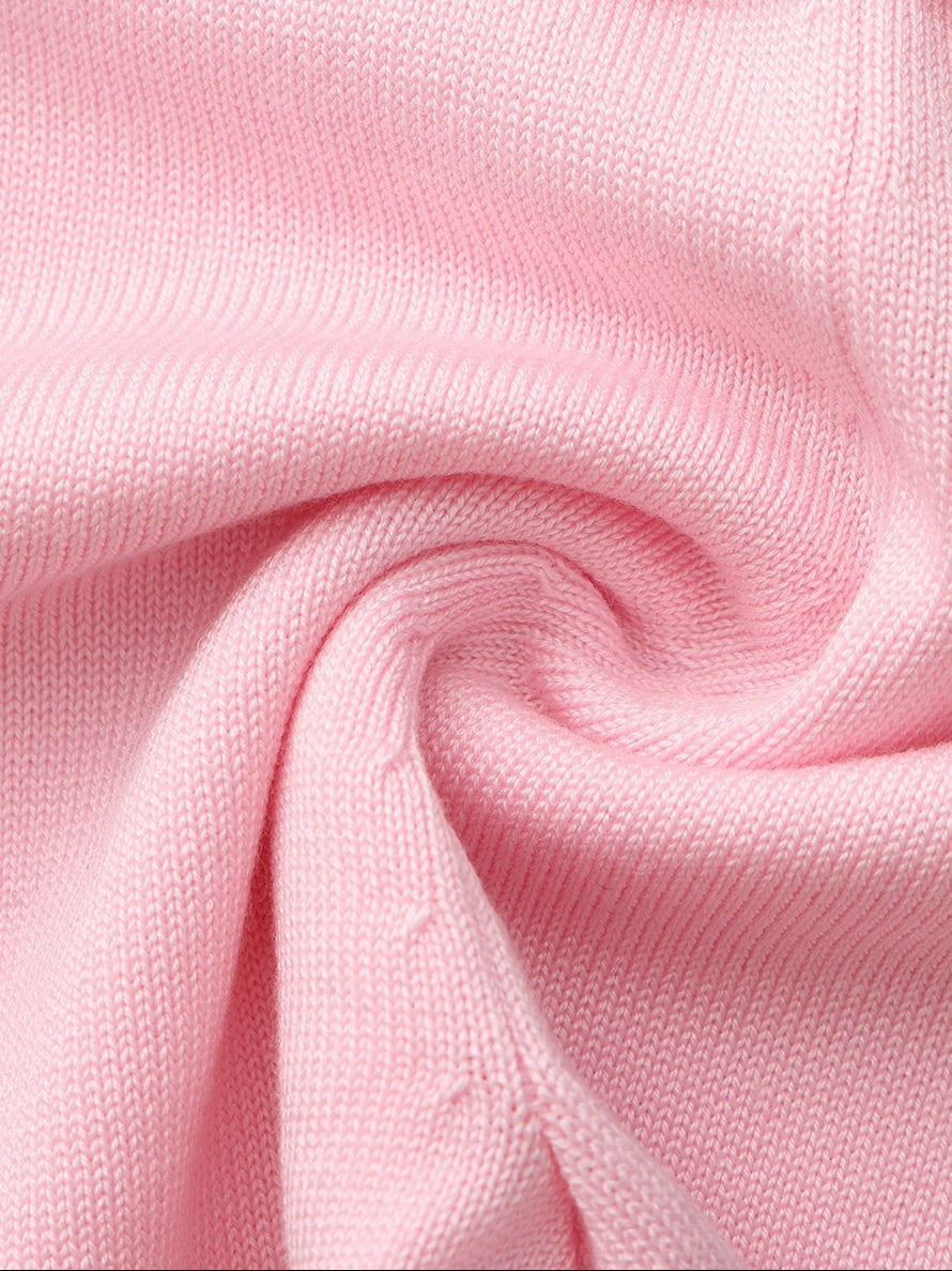 Pink Fold-Over Waist Knit Shorts | Nana Jacqueline