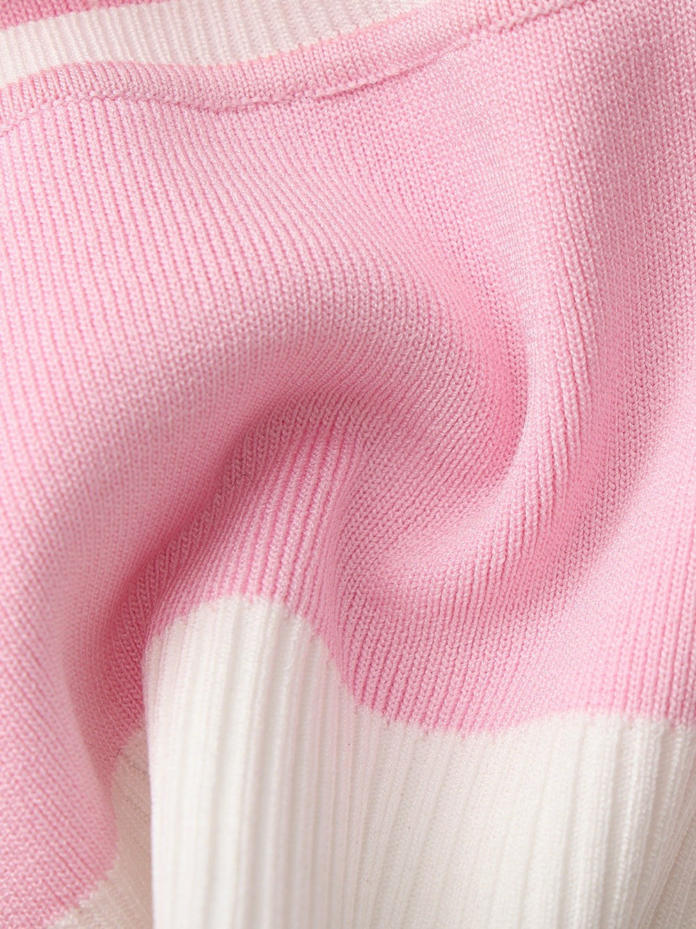 Pink Contrast Halter Knit Top | Nana Jacqueline