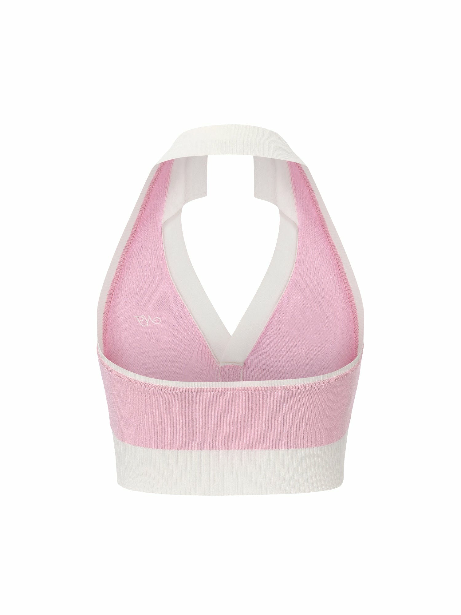 Pink Contrast Halter Knit Top | Nana Jacqueline