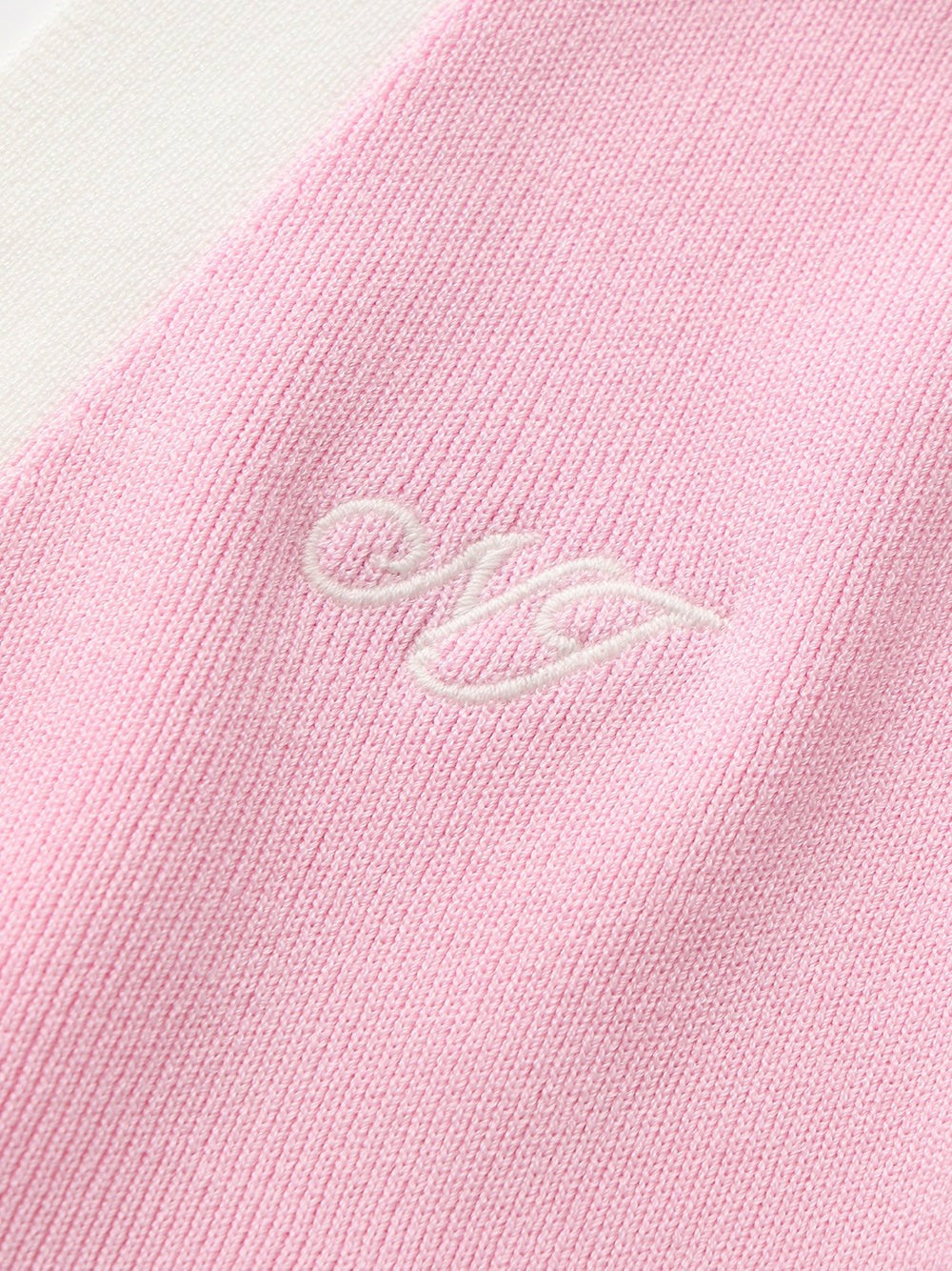 Pink Contrast Halter Knit Top | Nana Jacqueline