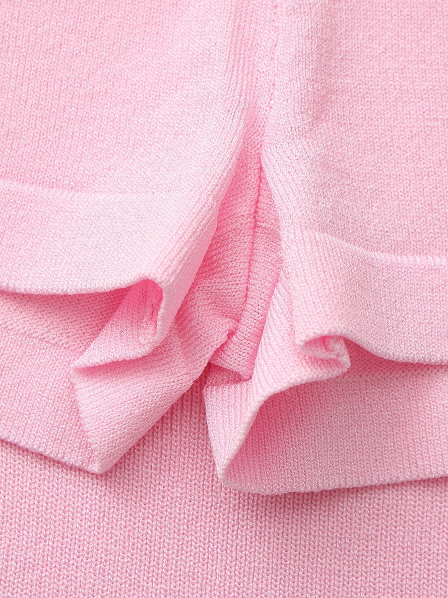 Pink Contrast A-Line Skirt | Nana Jacqueline