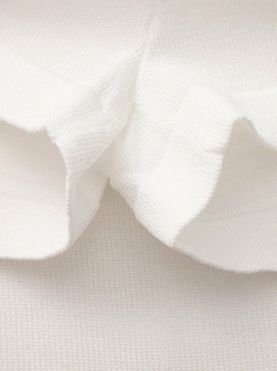 White Contrast A-Line Skirt | Nana Jacqueline