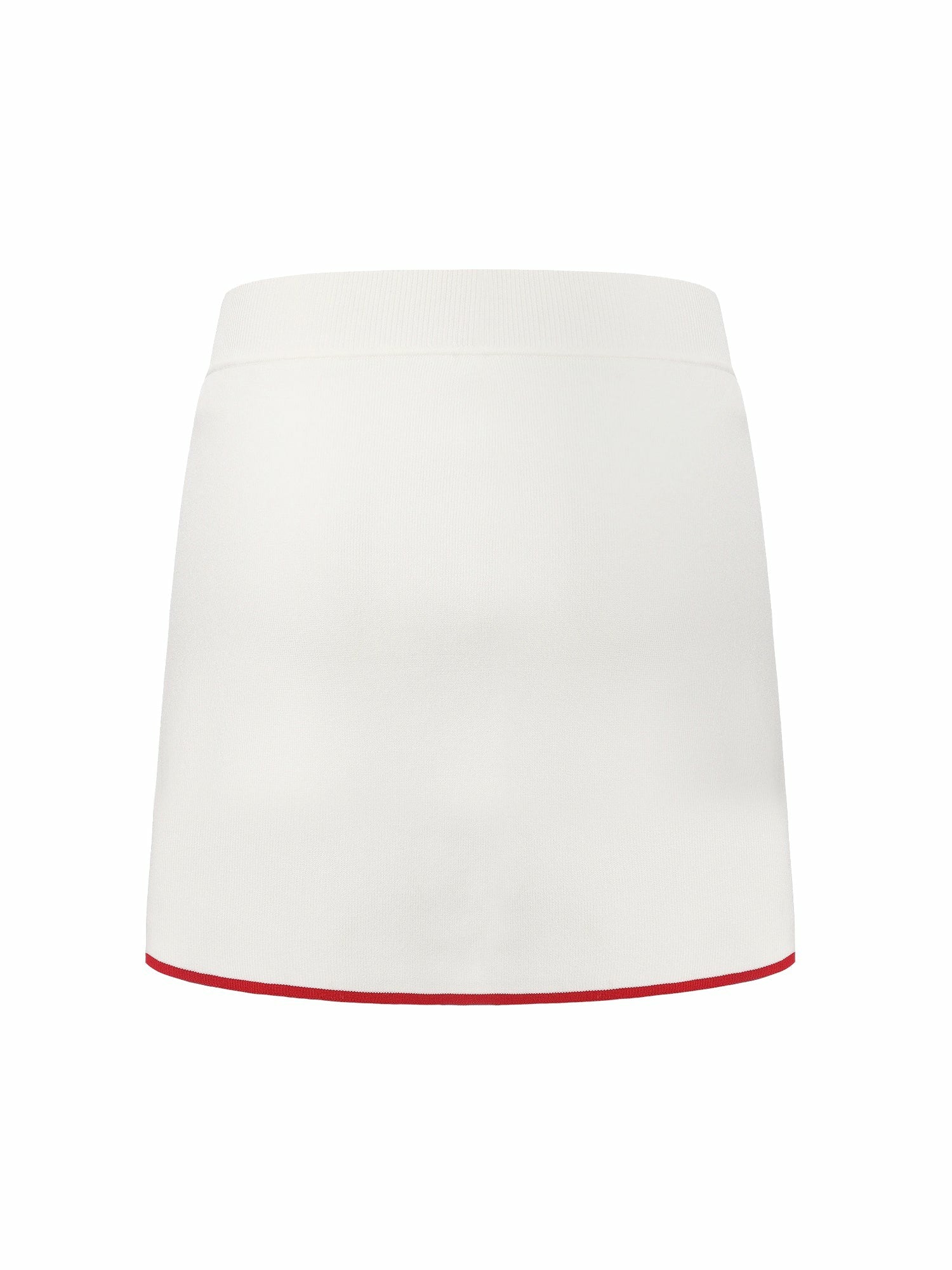 White Contrast A-Line Skirt | Nana Jacqueline