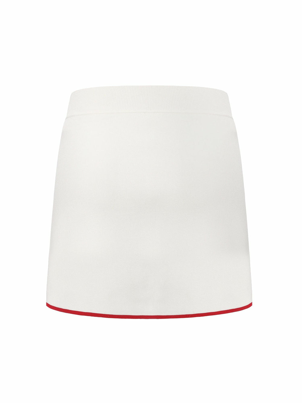 White Contrast A-Line Skirt | Nana Jacqueline
