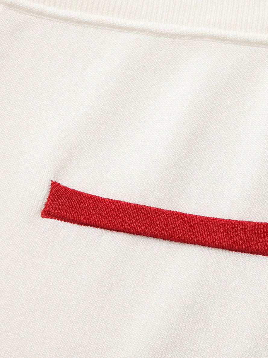 White Contrast A-Line Skirt | Nana Jacqueline