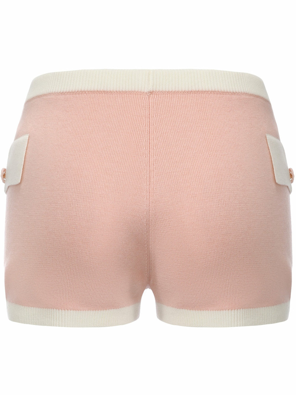 Colette Contrast Knit Blush Pink Lounge Shorts | Nana Jacqueline