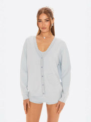 Carrie Cardigan: Blue Cardigan for Country Club Brunch | Nana Jacqueline