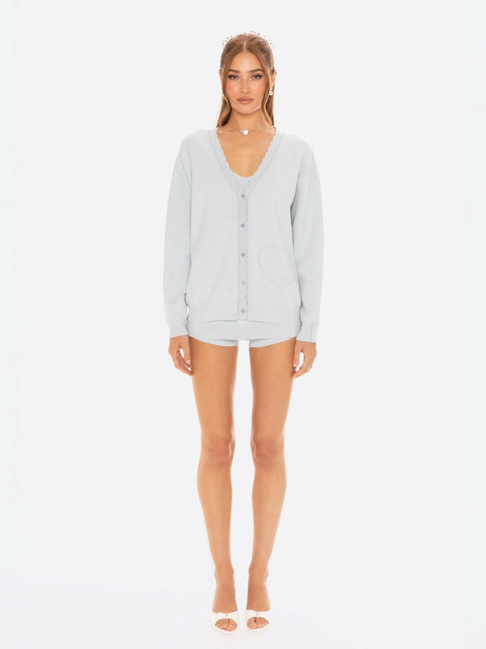 Carrie Cardigan: Blue Cardigan for Country Club Brunch | Nana Jacqueline