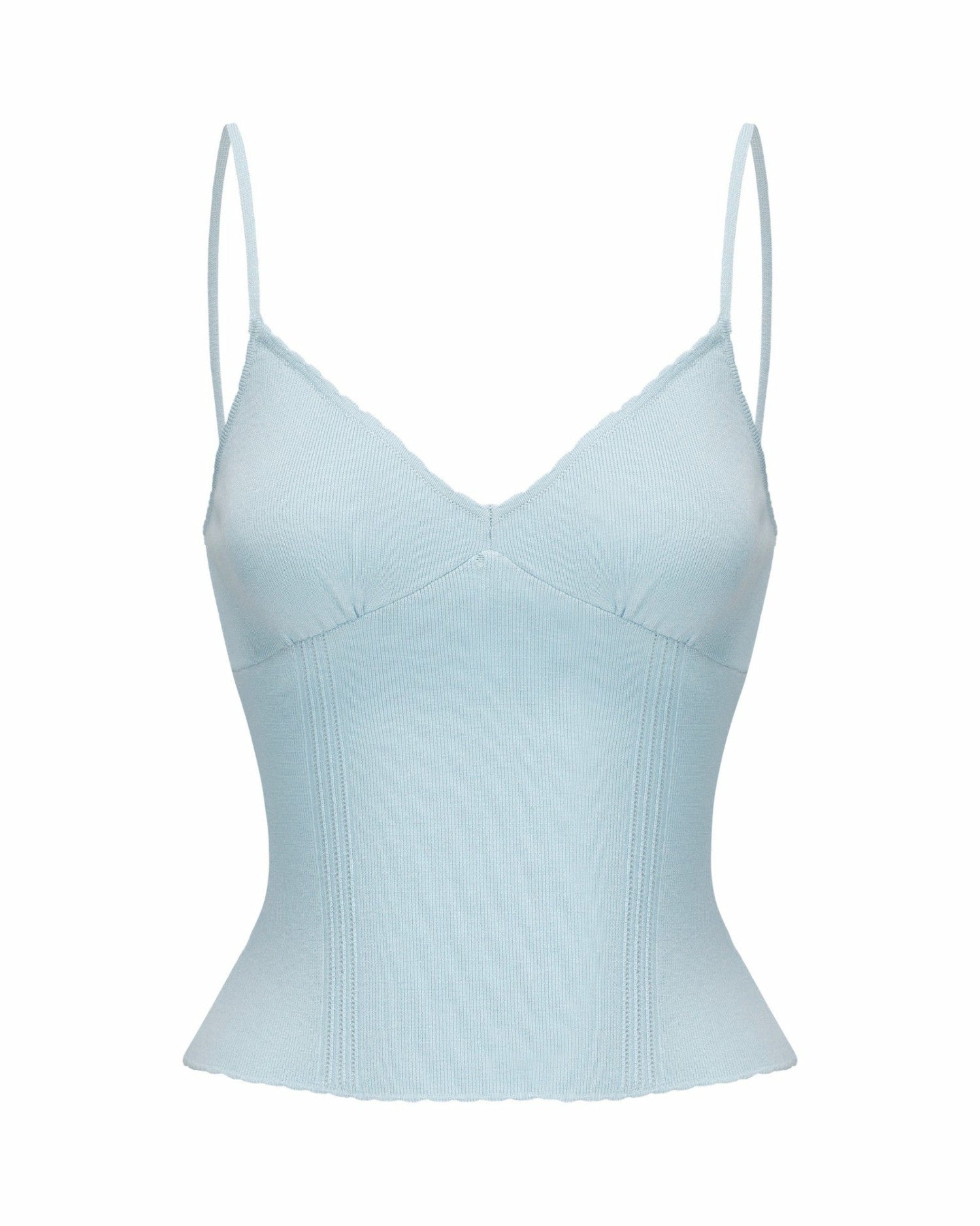 Carrie Top: Blue Knit Top for Resort Brunch | Nana Jacqueline