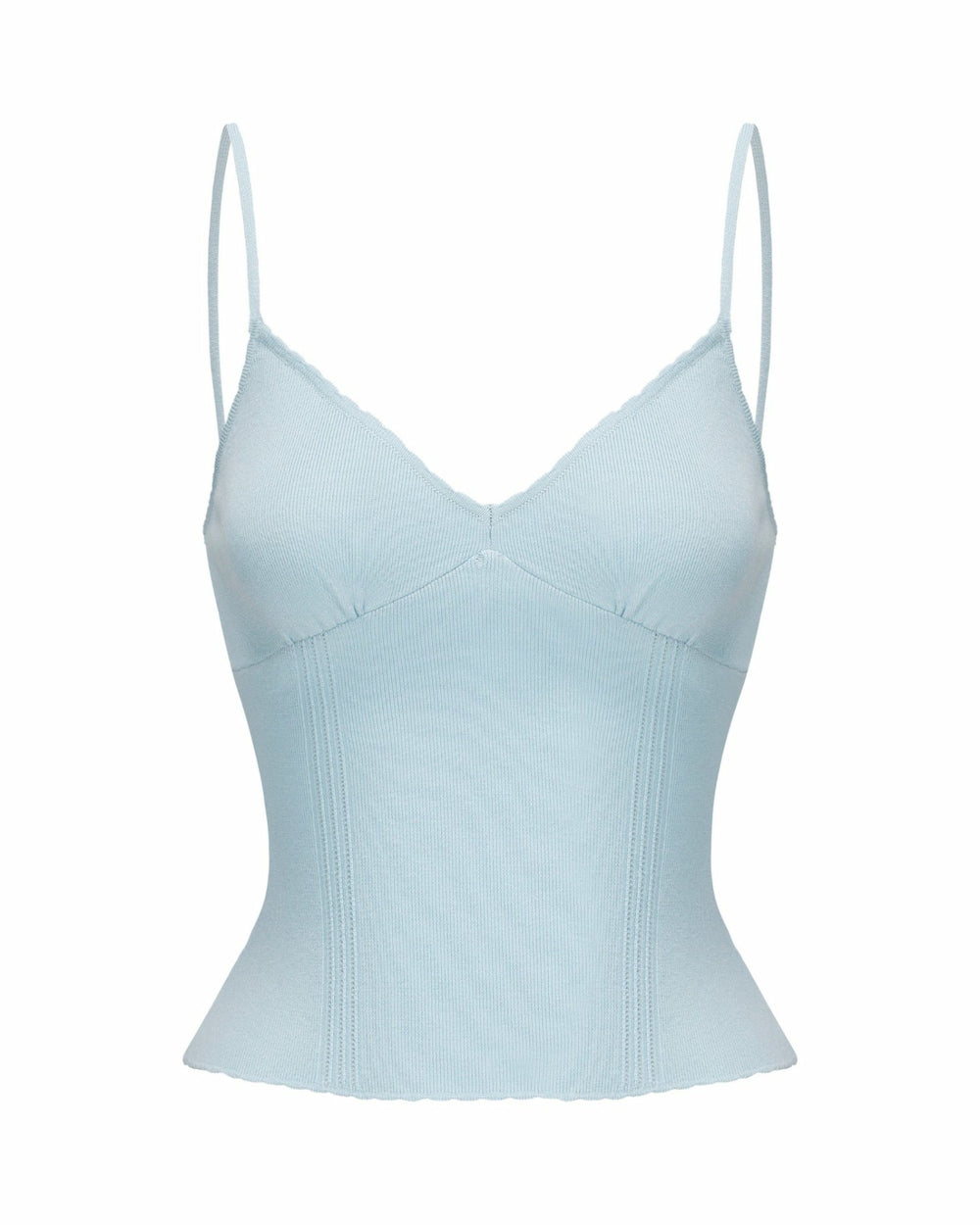 Carrie Top: Blue Knit Top for Resort Brunch | Nana Jacqueline
