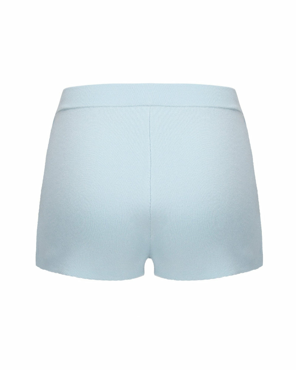 Carrie Shorts: Blue Knit Shorts for Resort Brunch | Nana Jacqueline