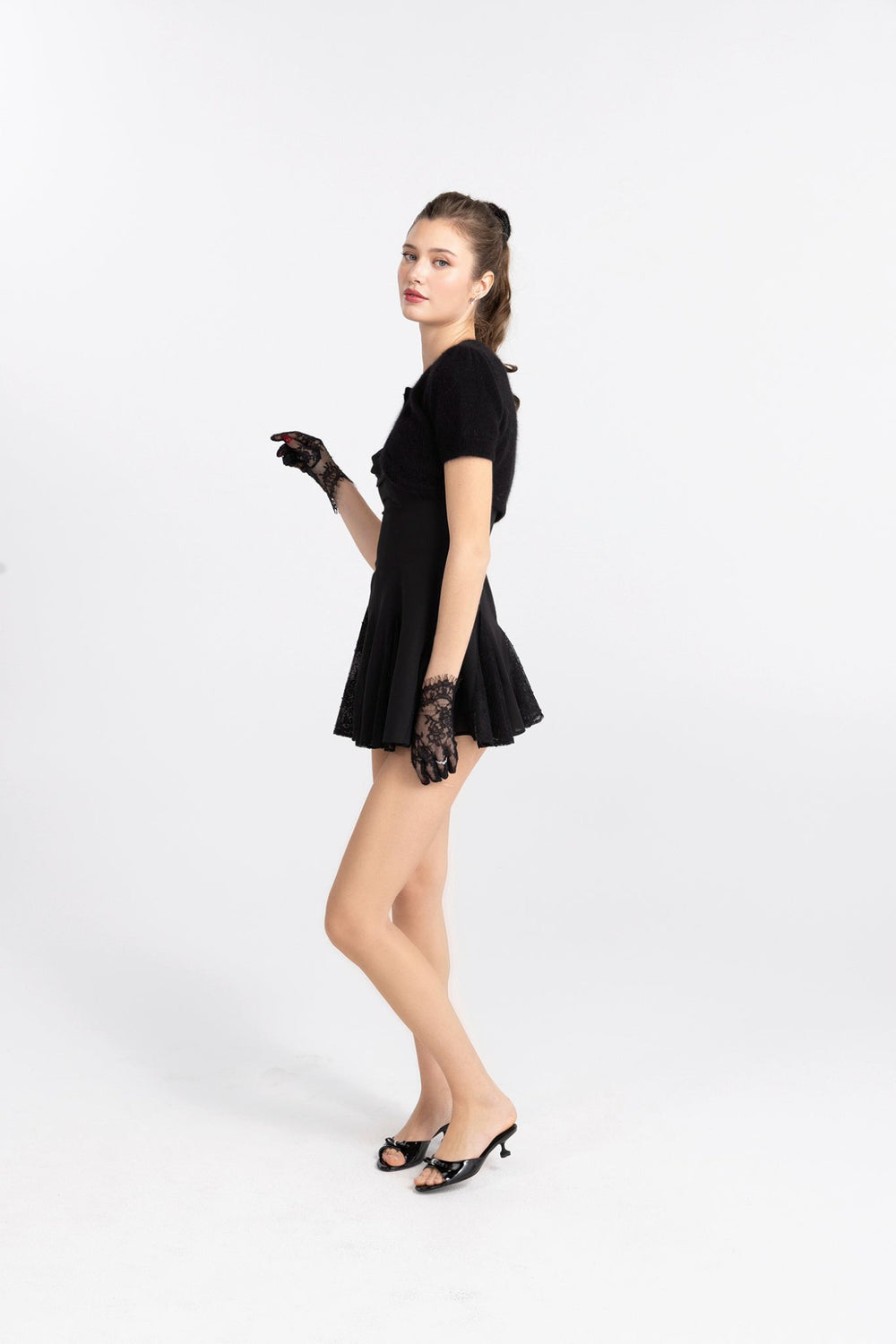 Elara Knitted Cropped Cardigan: Black Cardigan for Date Night | Nana Jacqueline