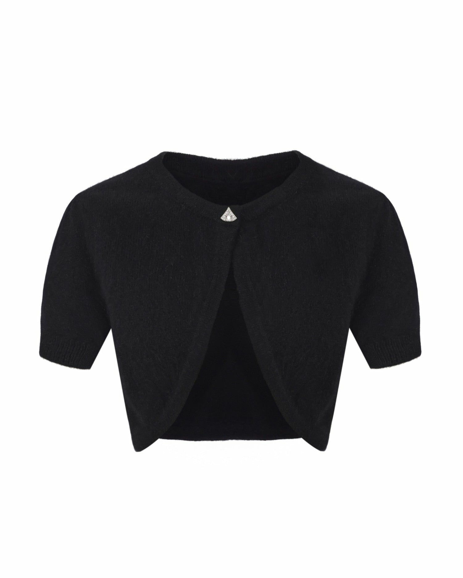Elara Knitted Cropped Cardigan: Black Cardigan for Date Night | Nana Jacqueline