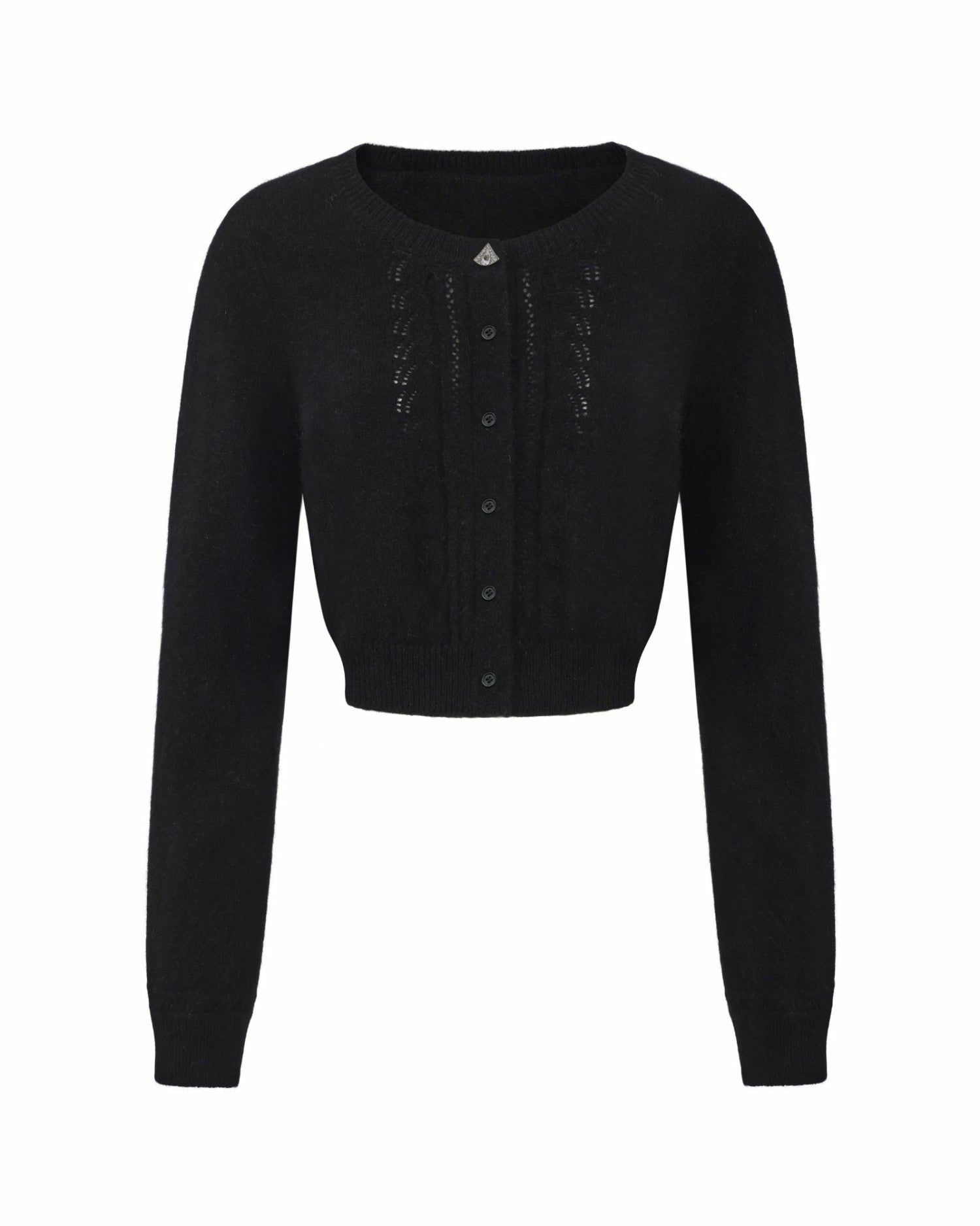 Mirabelle Knitted Cardigan: Black Cardigan for Brunch | Nana Jacqueline