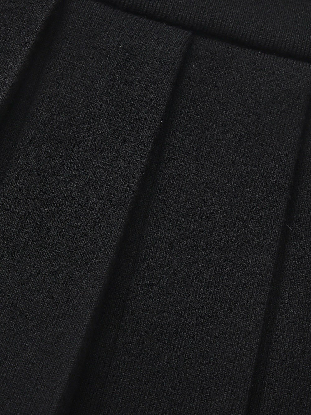 Claudette Contrast Waist Pleated Black Mini Skirt | Nana Jacqueline