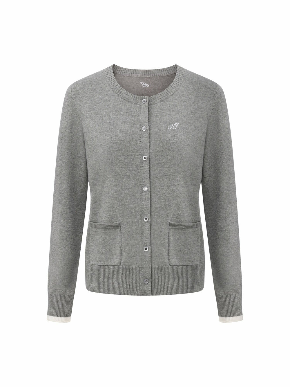 Grey Relaxed Knit Cardigan | Nana Jacqueline