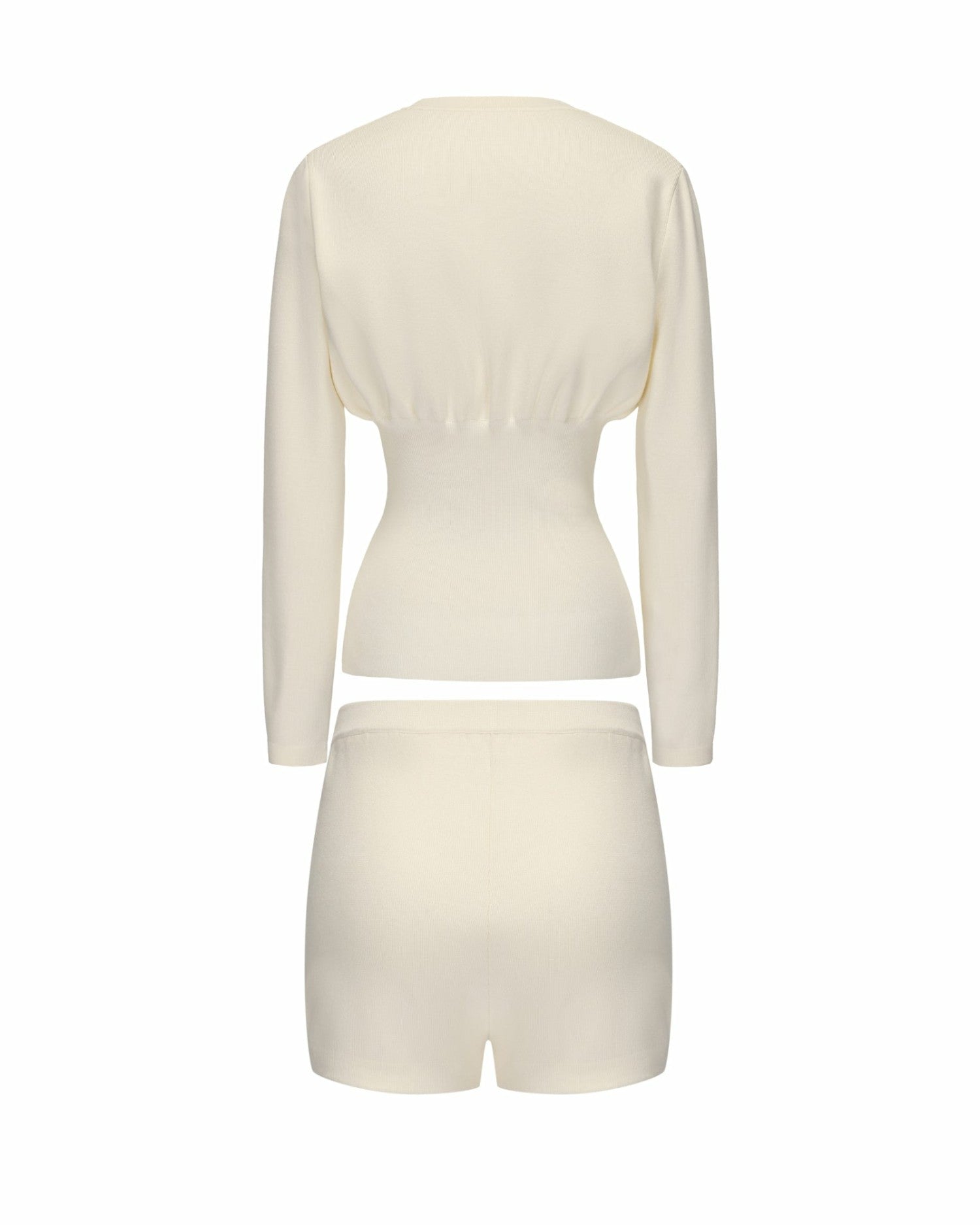 Naomi Knit Set: White Knit Set for Resort Brunch | Nana Jacqueline