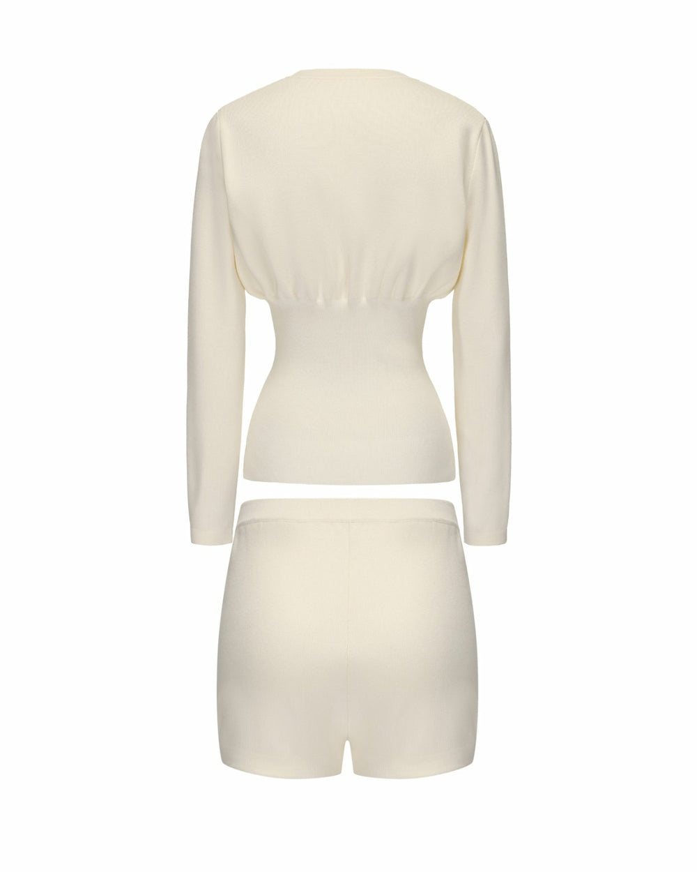 Naomi Knit Set: White Knit Set for Resort Brunch | Nana Jacqueline