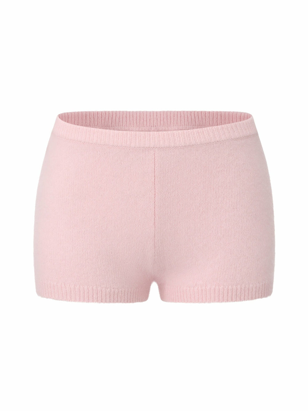 Brigitte Brushed Knit Blush Pink Lounge Shorts | Nana Jacqueline