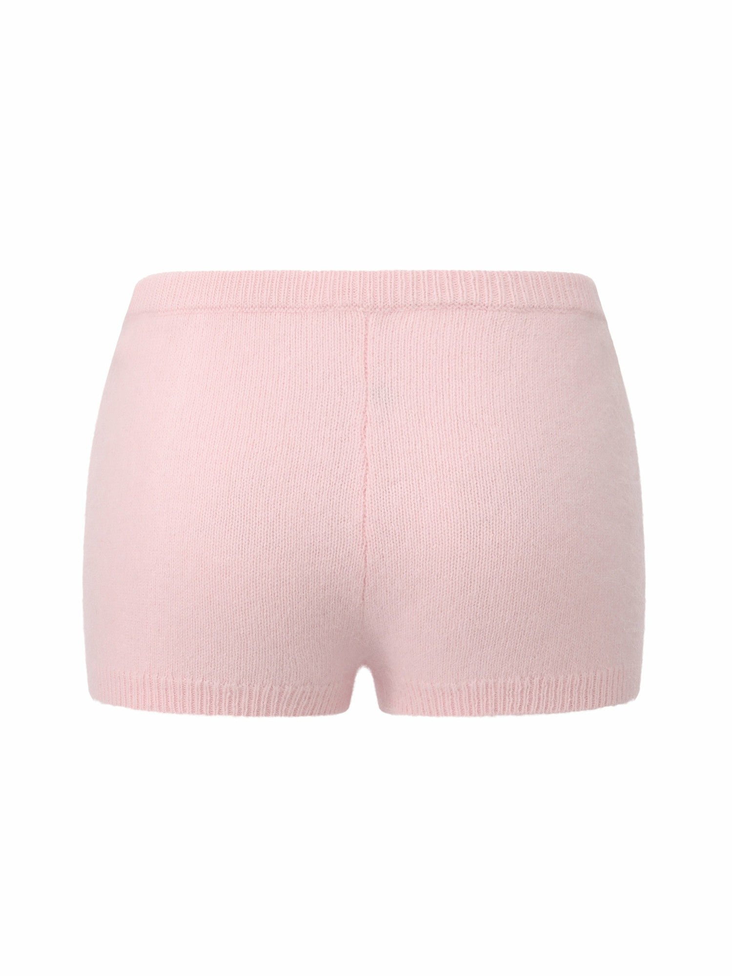 Brigitte Brushed Knit Blush Pink Lounge Shorts | Nana Jacqueline