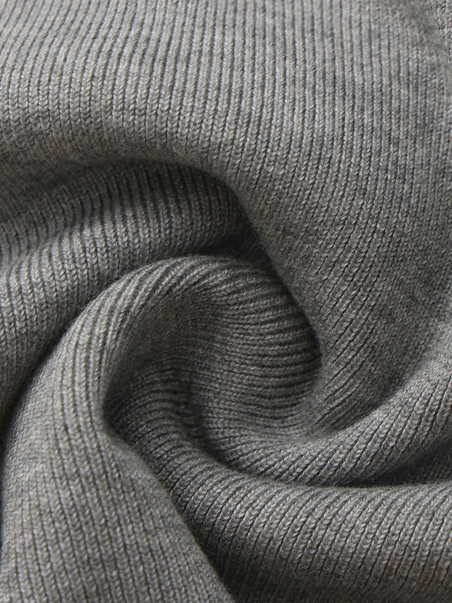 Grey Contrast-Trim Fitted Knit Vest | Nana Jacqueline