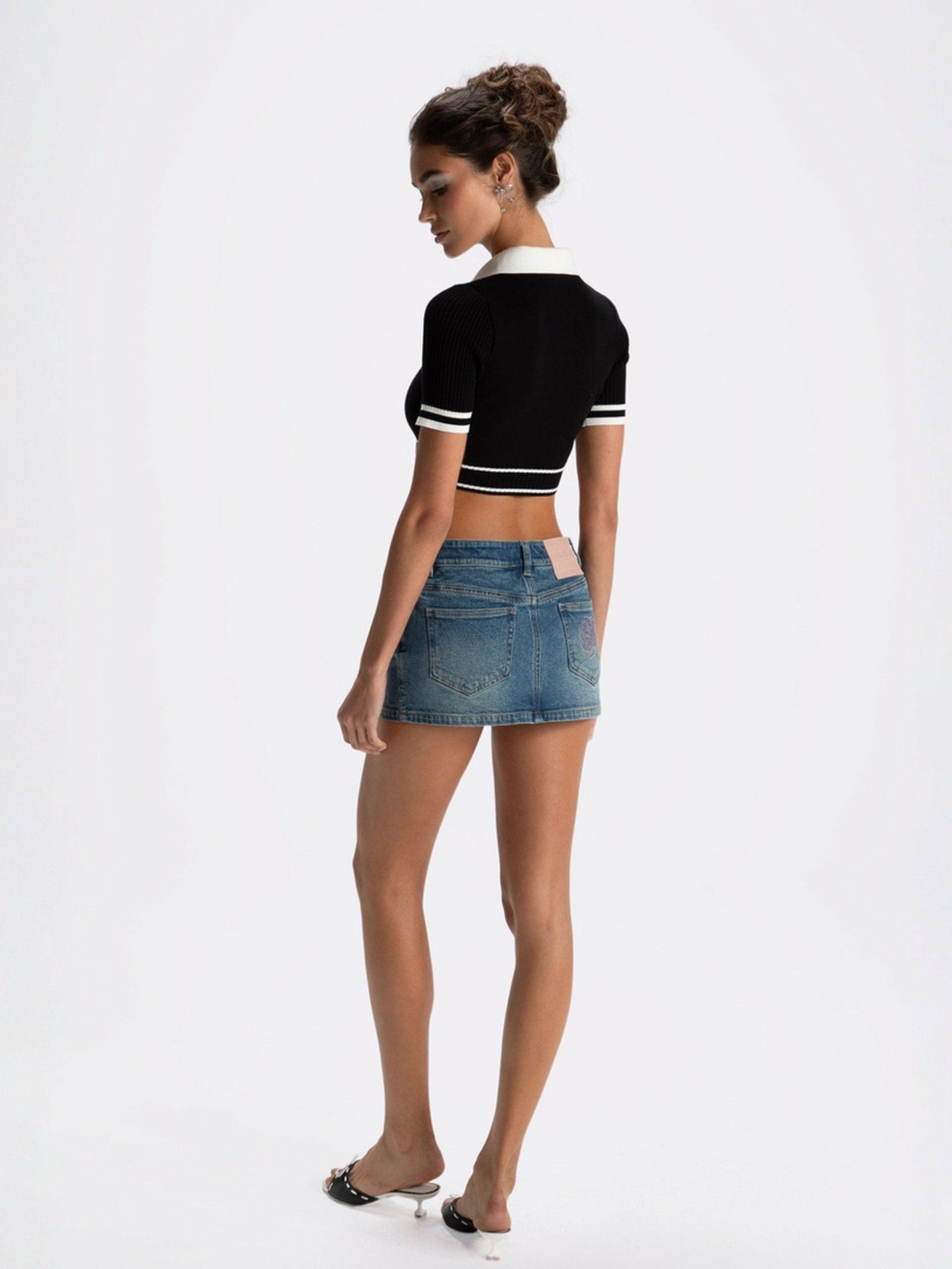 Samantha Knit Top: Black Knit Top for Country Club Brunch | Nana Jacqueline