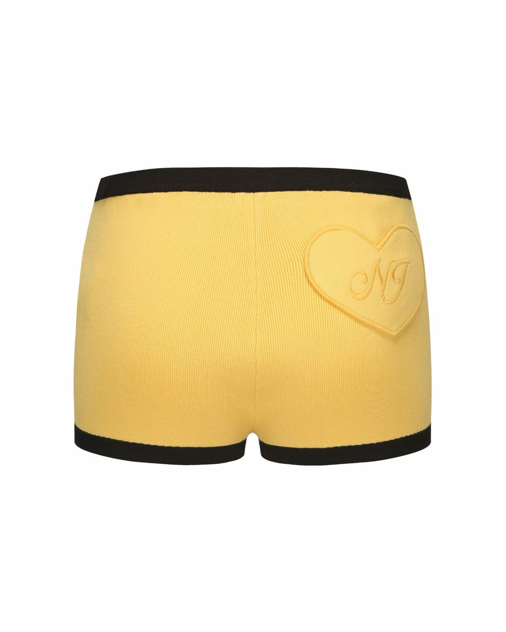 Eliza Knit Shorts: Yellow Knit Shorts for Resort Brunch | Nana Jacqueline