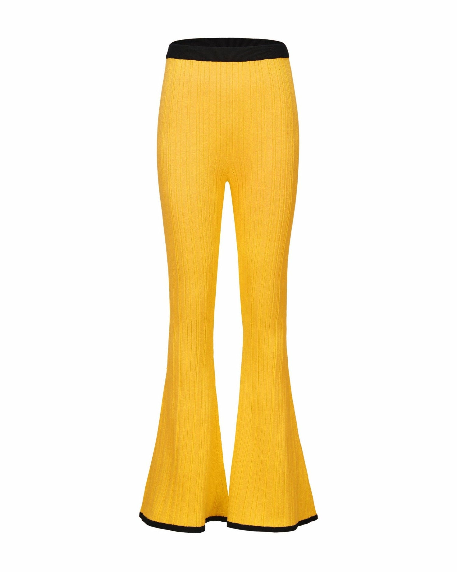 Eliza Pants: Yellow Knit Pants for Resort Brunch | Nana Jacqueline