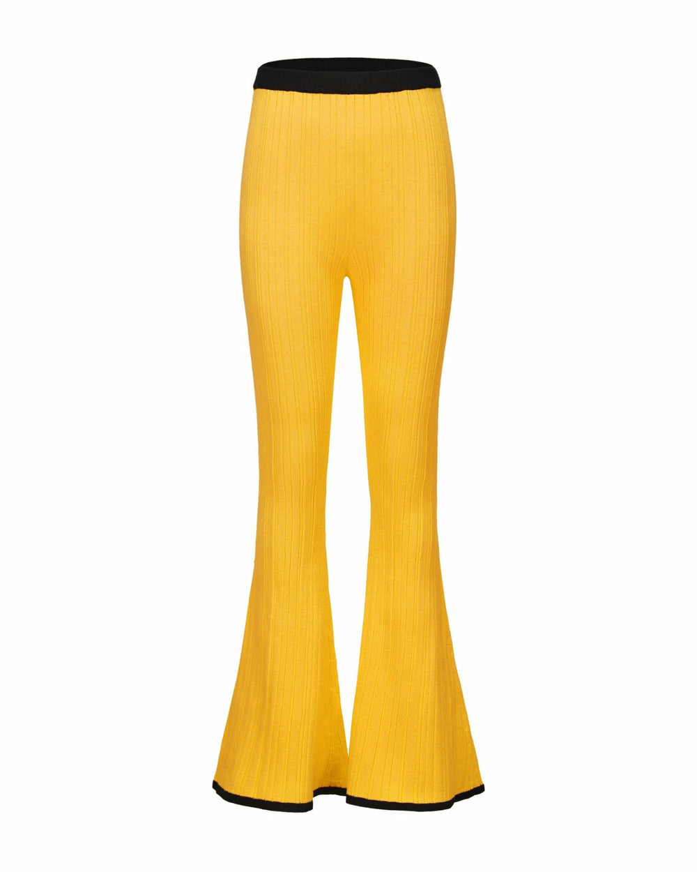 Eliza Pants: Yellow Knit Pants for Resort Brunch | Nana Jacqueline