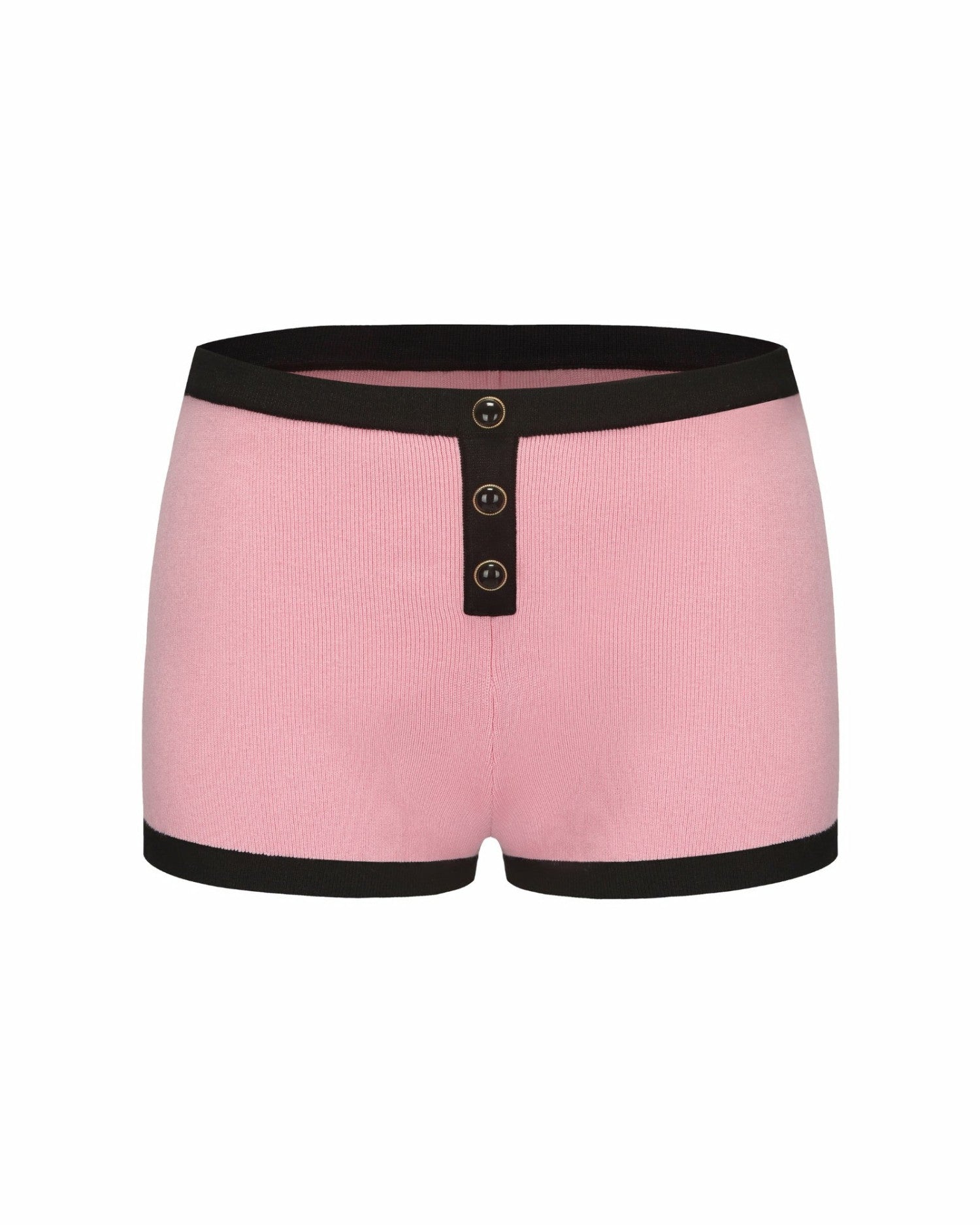 Eliza Knit Shorts: Pink Knit Shorts for Resort Vacation | Nana Jacqueline