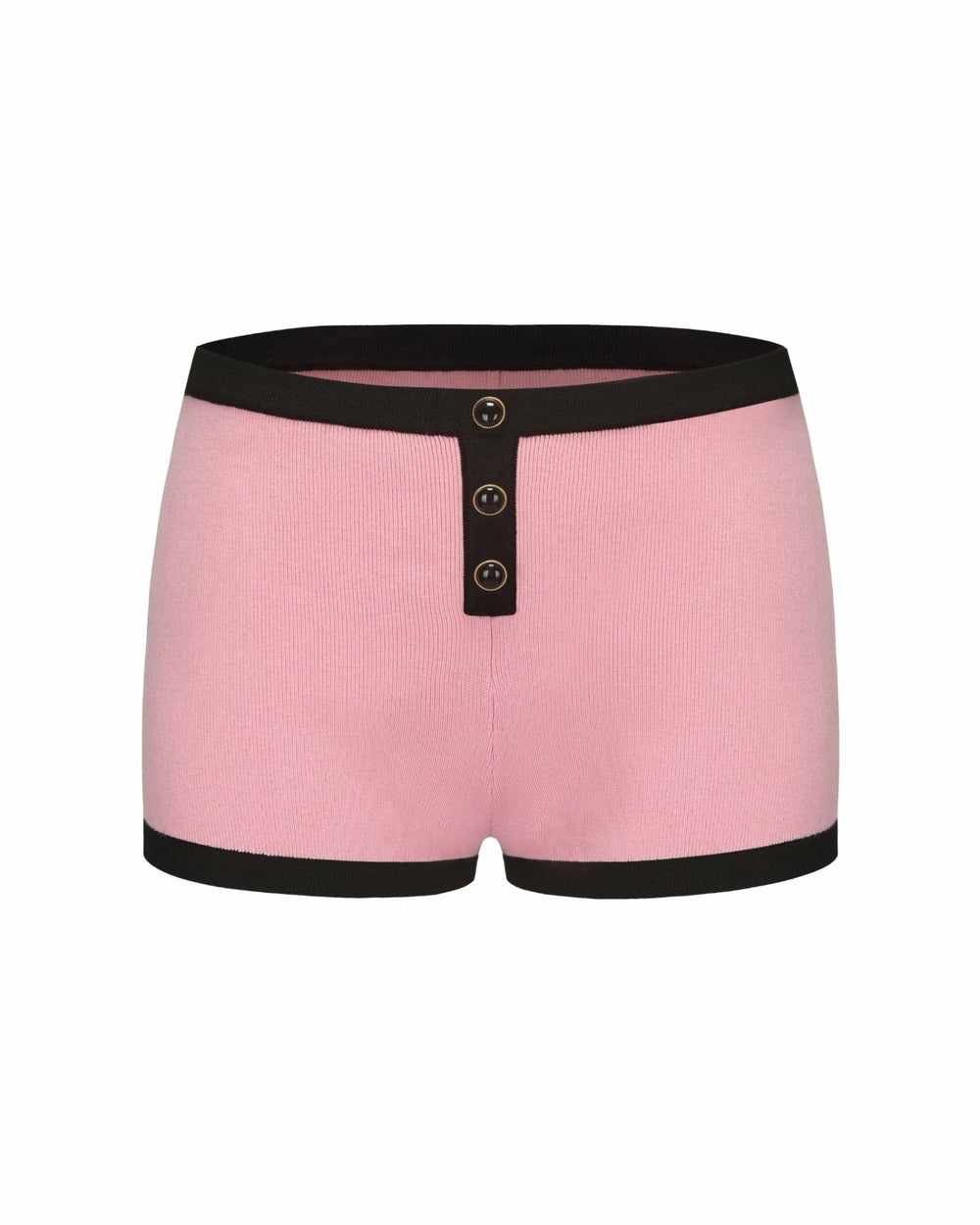 Eliza Knit Shorts: Pink Knit Shorts for Resort Vacation | Nana Jacqueline